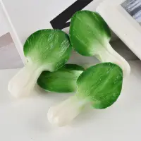 在飛比找蝦皮購物優惠-【現貨】PVC仿真小青菜葉模型仿真蔬菜食玩鑰匙扣吊飾假上海青