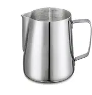Milk Frothing Pitcher, Stainless Steel Espresso Steaming Jug 12oz/350ml Milk ...