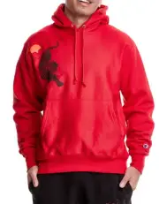 Champion Lunar New Year Tiger Reverse Weave Mens Red Hoodie Sweatshirt LARGE NEW