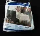 SUBRTEX Dining Room Chair 4-Pack Slipcovers CG2 White One Size NWT