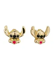 [Couture Kingdom] Disney Lilo and Stitch Love Heart Stud Earrings in Gold