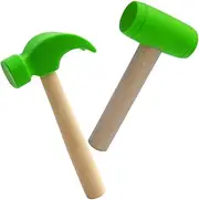 Yardwe 2Pcs Mallet Hammer Lightweight Props for Creative Pretend Play Photography Birthday Shower Present