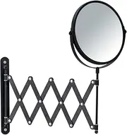 WENKO Cosmetic Wall Mirror Telescope Exclusive Black