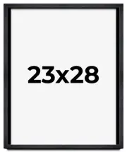 23x28 Shadow Box Frame Black | 1 Inches Deep Real Wood Farmhouse Shadowbox Displ