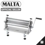 Manual Pasta Maker Malta Megadoro Chrome Pizza Cylinder Machine 17.7 in 45 cm
