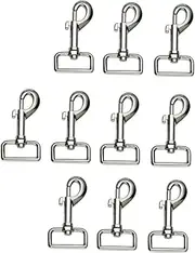 HOUDERCO 10Pcs Puppy Swivel Bolt Snap Hooks Durable Clasp Clips for Dog Leash Rotating Design for Pet Accessories for All Dog