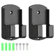 2 Pack Remote Control Holder 1.8" Wall Mounted Media Storage Case Box Black
