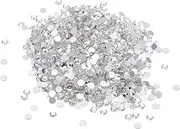 uxcell SS3/1440Pcs Glass Diamante Rhinestone, Crystal Glass Flat Back Rhinestones Round Crystal Man Made Gems Diamond Decor for Nail Art Craft Clothes DIY Makeup, Clear