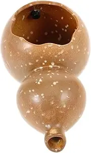 Happyyami Ceramic Filter Gourd Water Fountain Outdoor Garden Decor Fish Tank Accessory Water Recycling Fountain