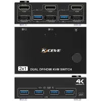 在飛比找蝦皮商城精選優惠-USB 3.0 HDMI DP KVM切換器 4K@60Hz