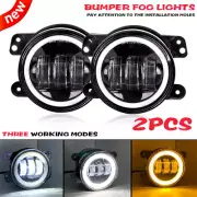 For Jeep Wrangler JK 2 Door 2007~2015 Front Bumper Lamp 2PCS LED Fog Lights (for: Jeep)