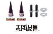 2 TRUE SPIKE NEO CHROME SPIKED LICENSE PLATE FRAME WASHERS BOLTS FOR SUBARU BRZ (for: Subaru)