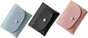 [COSMEVIVI] Travel Glasses Case for Women 3pcs Eyeglass Cases Soft Pouch Folding Sunglasses Storage Bag Pvc Material Black Pink Blue