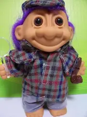 DETECTIVE / SHERLOCK HOLMES - 5" Russ Troll - NEW IN ORIGINAL BAG - Purple Hair