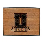 U Suck - Funny Novelty Doormat Man Cave Floor mat