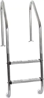 3 Step Swimming Pool Ladder,Pool Pedal,Stainless Steel Pool Steps,Step Handrail for Outdoor/Indoor Swimming Pools,Easy to Install(2 Step)
