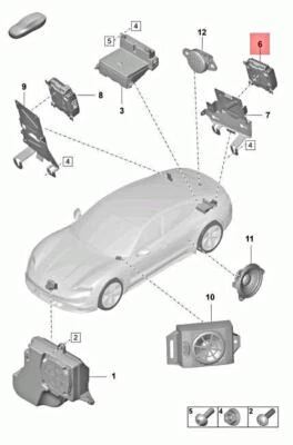 Genuine PORSCHE Taycan Y1A Amplifiers 9J1035335H