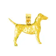 14K Gold 3D Dalmatian Pendant