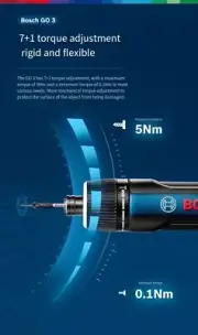 NEW For Bosch GO 3 Professional Kit, Lithium-ion Cordless Screwdriver + Case