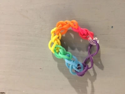 3 Colorfull Rainbow Loom Braslets