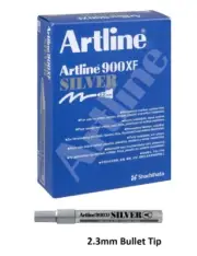 1 x Artline 900XF Silver Marker 2.3mm 190032 Permanent Metallic Ink B354