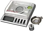 Professional Laboratory Scales 0.001g/20g, Portable Gold Jewelry Milligram Scale, with Tare Function, Calibration Weights and Weighing Pans for Weighing Pills, Gems, Jewelry