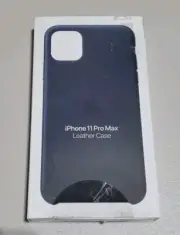 Apple iPhone 11 Pro Max Midnight Blue Leather Case