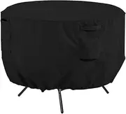 Round Patio Table Cover Heavy Duty 420D Waterproof Outdoor Furniture Cover Dining Table Cover /623