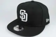 New Era San Diego Padres 9FIFTY Basic Snapback Hat (Black/White) Men's Cap