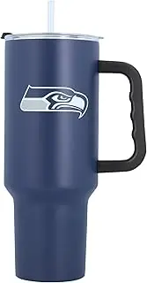 logobrands Seattle Seahawks 40oz. Travel Tumbler with Handle