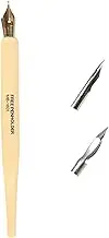 SAYEEC Comic Dip Pen Set, Wooden Comic Pen Holder with 3 Replacement Comic Pen Nibs, Artist Cartoon Pen Set Calligraphy Dip Pens Signature Pen for Writing, Painting, Drawing, Signing, Manga, Comic