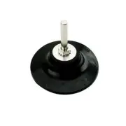 3" Dia x 1/4" Black Rubber Medium Straight Shaft 2-TS Backing Pad 0815011