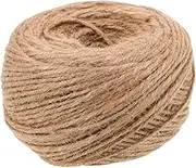 jojofuny Natural Jute Twine: 2mm 100m Long Twine String for Crafts Present Wrapping Packing Gardening Crochet Knitting Macrame Decor