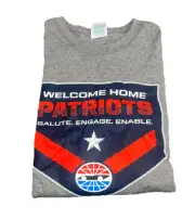 Delta Pro Weight T Shirt, S/SL, XL, Welcome Home Patriots, Salute.Engage.Enable