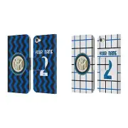 CUSTOM INTER MILAN 2020/21 CREST KIT LEATHER BOOK CASE FOR APPLE iPOD TOUCH MP3