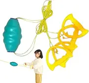 Pull Shuttle Ball Game - Shuttle Ball Game, Zipping Balls Creative Pulling Ball Toys |Double Player Outdoor Sports Toys, Fun Family Activity Games for Kids Teens and Adults Cheerball
