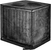 AC Unit Cover | Mesh Outdoor Air Conditioner Cover | Dust-Proof Hood Foldable Condenser Protector 35.43x35.43x39.37 Inches for Utility Wall Winter Travel Pool Fence Home Snow Leaves