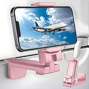 360° Adjustable Smartphone Stand,Sized Multipurpose Phone Camera Holder,Mount Stand Stand for Travel,Car,& Airplane,Vertical Horizontal Bracket for iPhone,Samsung Galaxy and All Phones-Pink