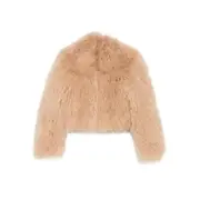 [Numero Otto] Numero Otto Mongolian Fur Jacket S NEUTRALS