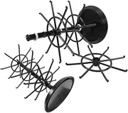 Generic 2pcs Keychain Hanger Earring Holder Organizer Jewelry Rack Key Organizer Keychain Jewelry Organizer Stand Rotating Necklace Holder Organizer for Jewelry Earrings Plastic Black