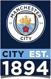 Desert Cactus Manchester City FC Poster Man City MCFC Football Soccer11 inches of 17 inches Decoration Room (Style 1)