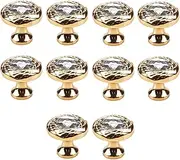 Chic Drawer Knobs 10 Pcs Single Hole Pearl Cabinet Coffee Table Drawer Bedside Table Handle 1 Gold
