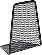 LALAFINA Sturdy Iron Metal Frame Bookstand Barbed Wire Book Folder Iron Mesh Bookshelf Space-Saving Design Black