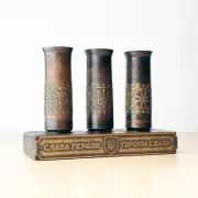 Ukraine Memorabilia Brass Trench Art Shot Glass From Casing Military Supplies