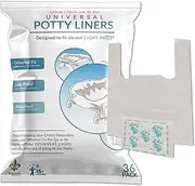 Kalencom Universal Potty Liners - Disposable Potty Liners for Toddlers - Absorbent and Leakproof - Compatible with Potette Travel Potty and Most Standard Toddler Potties - 36 Count