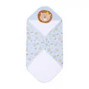 Splosh Baby/Infant Lion Cotton Hooded Towel Absorbent Bath Poncho 79cm Blue 0+