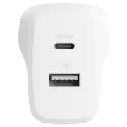 Cygnett Powerplus PD Dual Port Wall Charger 32W - White. CY4772PDWCH