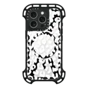 iPhone 16 Pro Ultra Bounce Case MagSafe Compatible White Transparent Leopard Animal Print