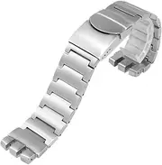 [inldye] 23mm Solid Stainless Steel Watchband Fit for Swatch Irony Big Size Watch Strap Men Folding buckle Bracelet
