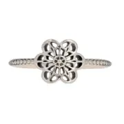 NEW Authentic Pandora Floral Daisy Lace Ring - Silver Openwork 48 (4.5) 190992